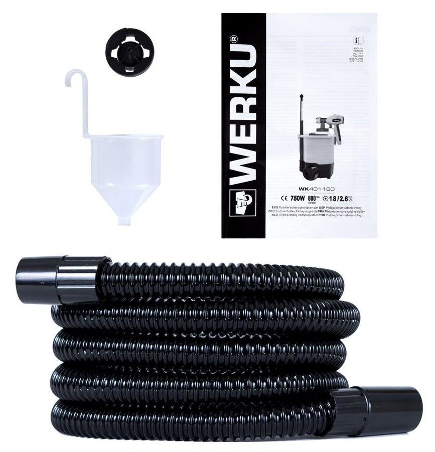 Pistola Pintar Succión Turbina-Trolley 750 W